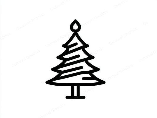 Christmas Tree Vector Graphic preview