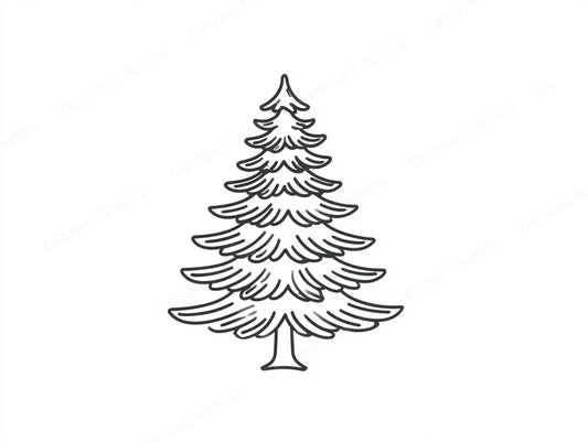 Christmas Tree Vector Graphic preview