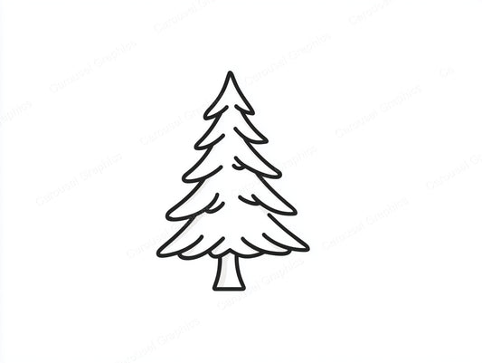 Christmas Tree Vector Graphic preview