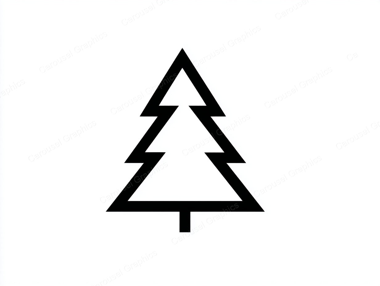 Christmas Tree Vector Graphic preview