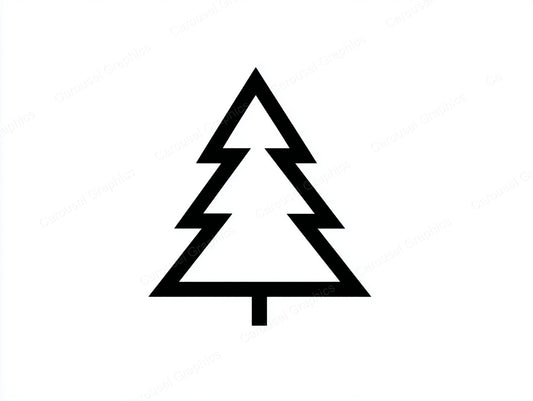 Christmas Tree Vector Graphic preview