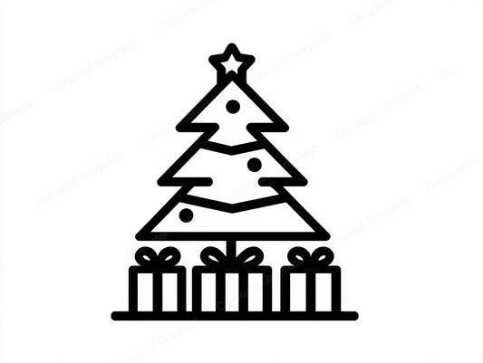 Christmas Tree Vector Graphic preview