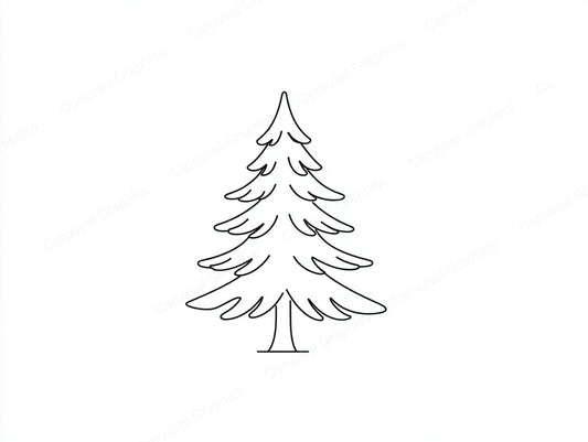 Christmas Tree Vector Graphic preview
