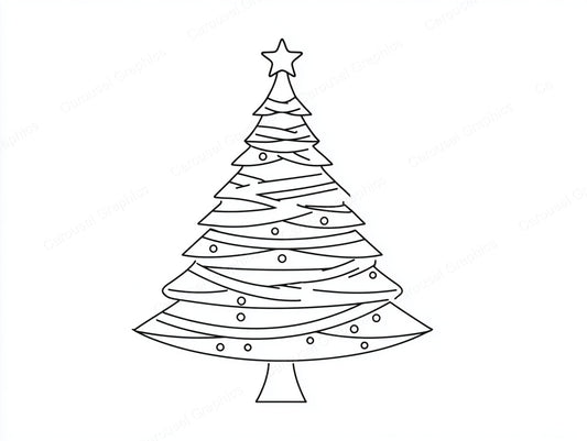 Christmas Tree Vector Graphic preview