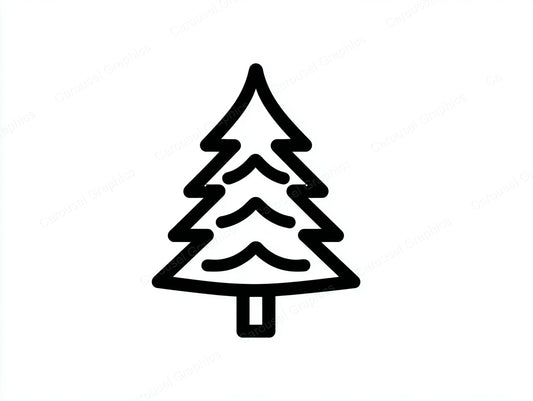 Christmas Tree Vector Graphic preview