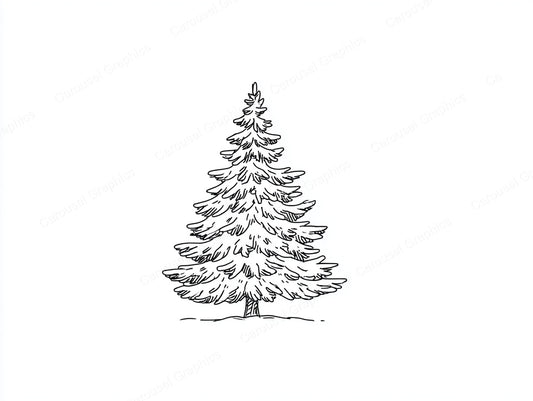 Christmas Tree Vector Graphic preview