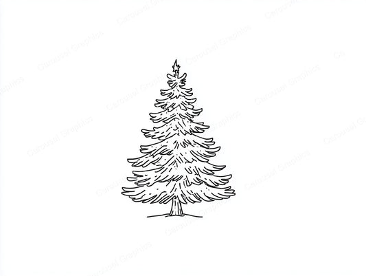 Christmas Tree Vector Graphic preview