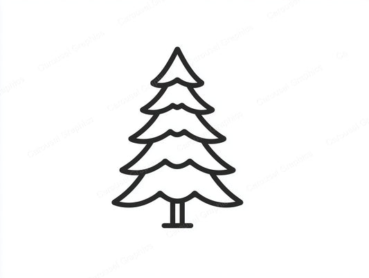 Christmas Tree Vector Graphic preview