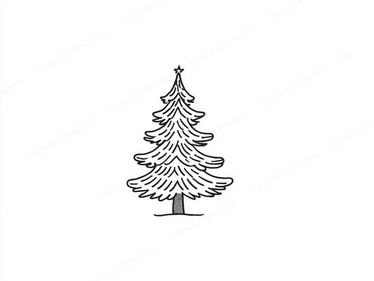 Christmas Tree Vector Graphic preview