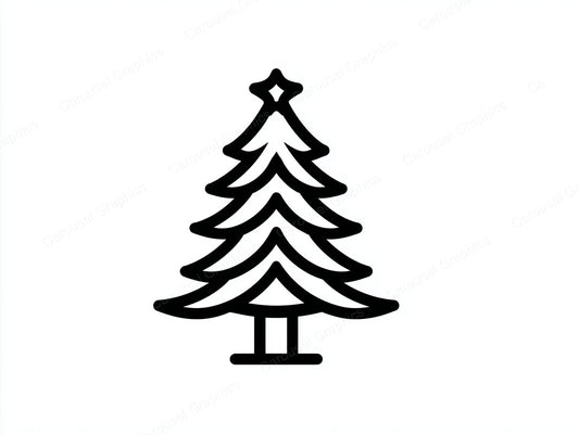 Christmas Tree Vector Graphic preview