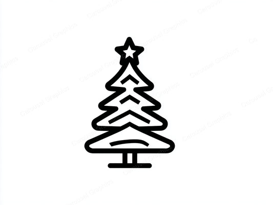 Christmas Tree Vector Graphic preview