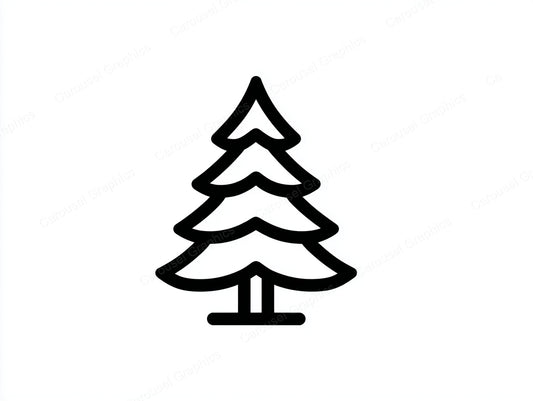 Christmas Tree Vector Graphic preview