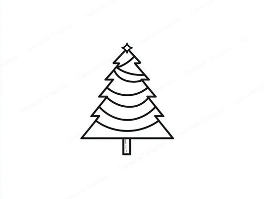 Christmas Tree Vector Graphic preview