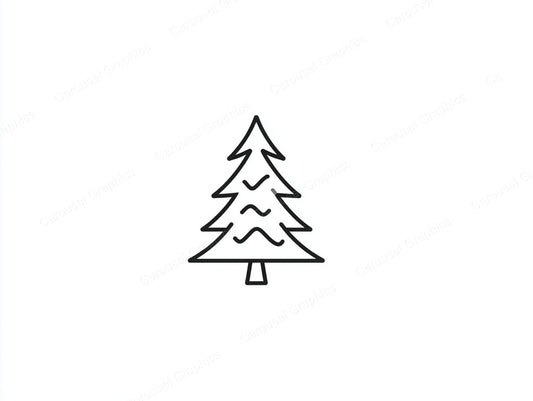 Christmas Tree Vector Graphic preview