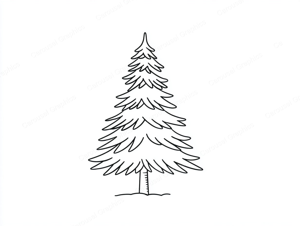 Christmas Tree Vector Graphic preview