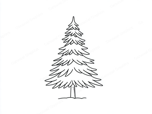 Christmas Tree Vector Graphic preview