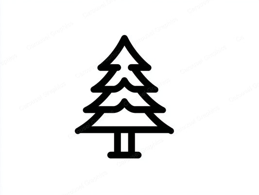 Christmas Tree Vector Graphic preview