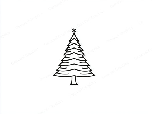 Christmas Tree Vector Graphic preview