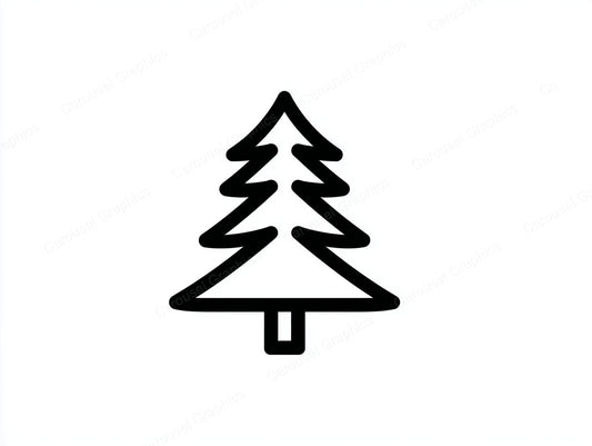 Christmas Tree Vector Graphic preview