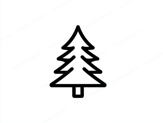 Christmas Tree Vector Graphic preview