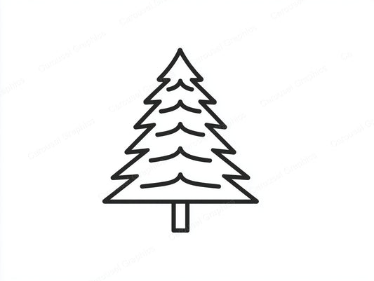 Christmas Tree Vector Graphic preview