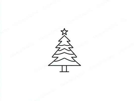 Christmas Tree Vector Graphic preview