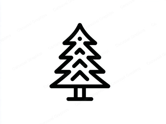Christmas Tree Vector Graphic preview