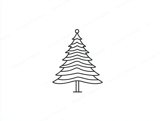 Christmas Tree Vector Graphic preview