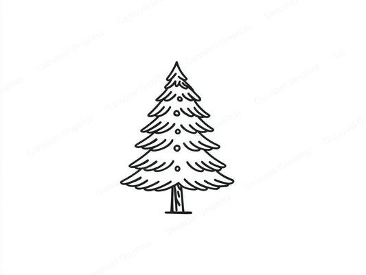 Christmas Tree Vector Graphic preview