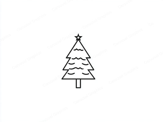 Christmas Tree Vector Graphic preview