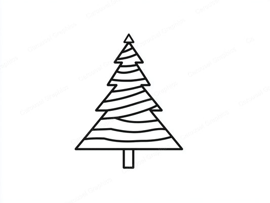 Christmas Tree Vector Graphic preview