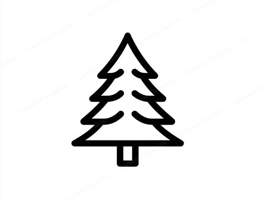 Christmas Tree Vector Graphic preview