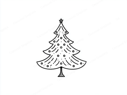 Christmas Tree Vector Graphic preview