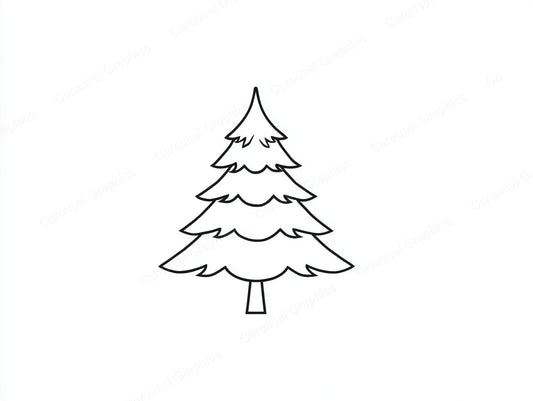 Christmas Tree Vector Graphic preview