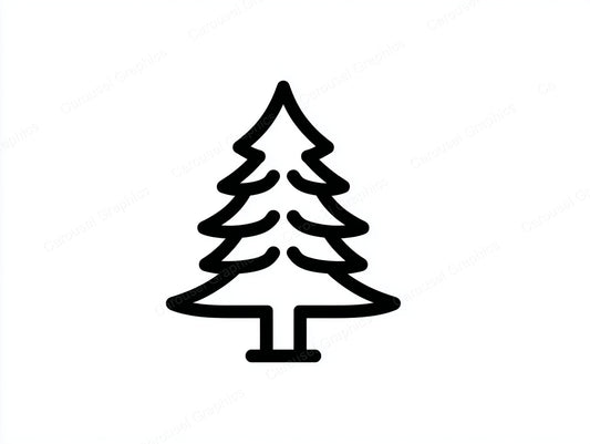 Christmas Tree Vector Graphic preview