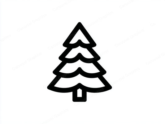 Christmas Tree Vector Graphic preview