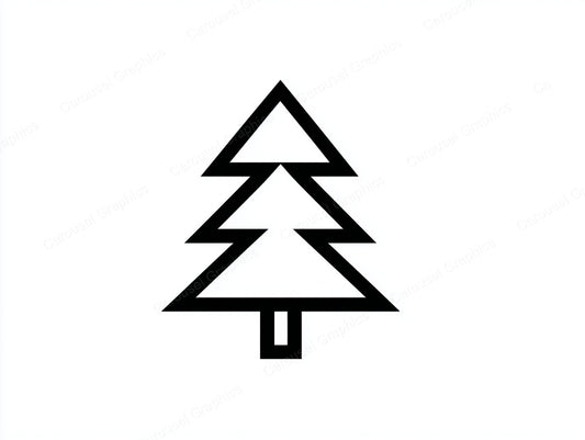 Christmas Tree Vector Graphic preview