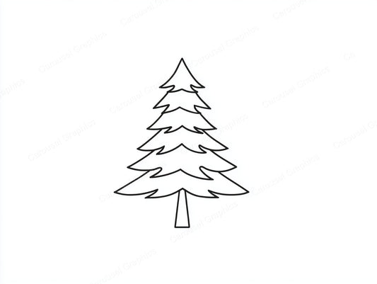 Christmas Tree Vector Graphic preview