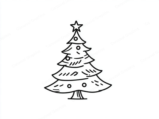 Christmas Tree Vector Graphic preview