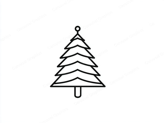Christmas Tree Vector Graphic preview