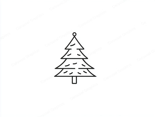 Christmas Tree Vector Graphic preview