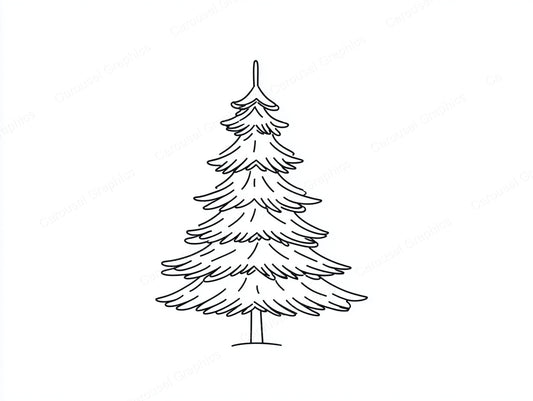 Christmas Tree Vector Graphic preview