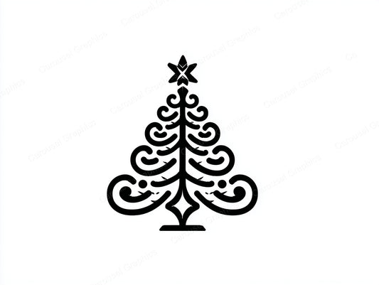Christmas Tree Vector Graphic preview