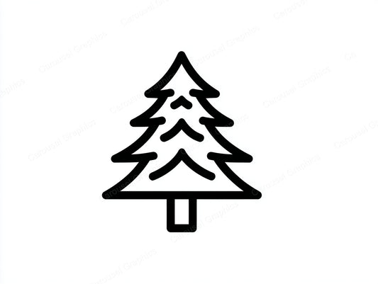 Christmas Tree Vector Graphic preview