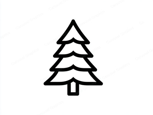 Christmas Tree Vector Graphic preview
