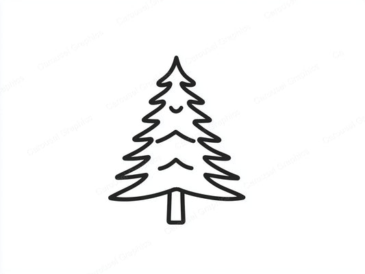 Christmas Tree Vector Graphic preview