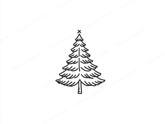 Christmas Tree Vector Graphic preview