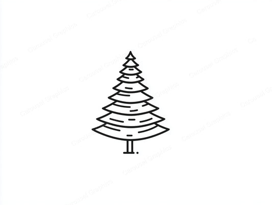 Christmas Tree Vector Graphic preview