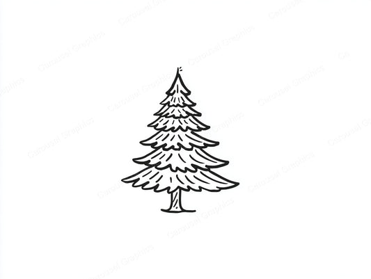 Christmas Tree Vector Graphic preview