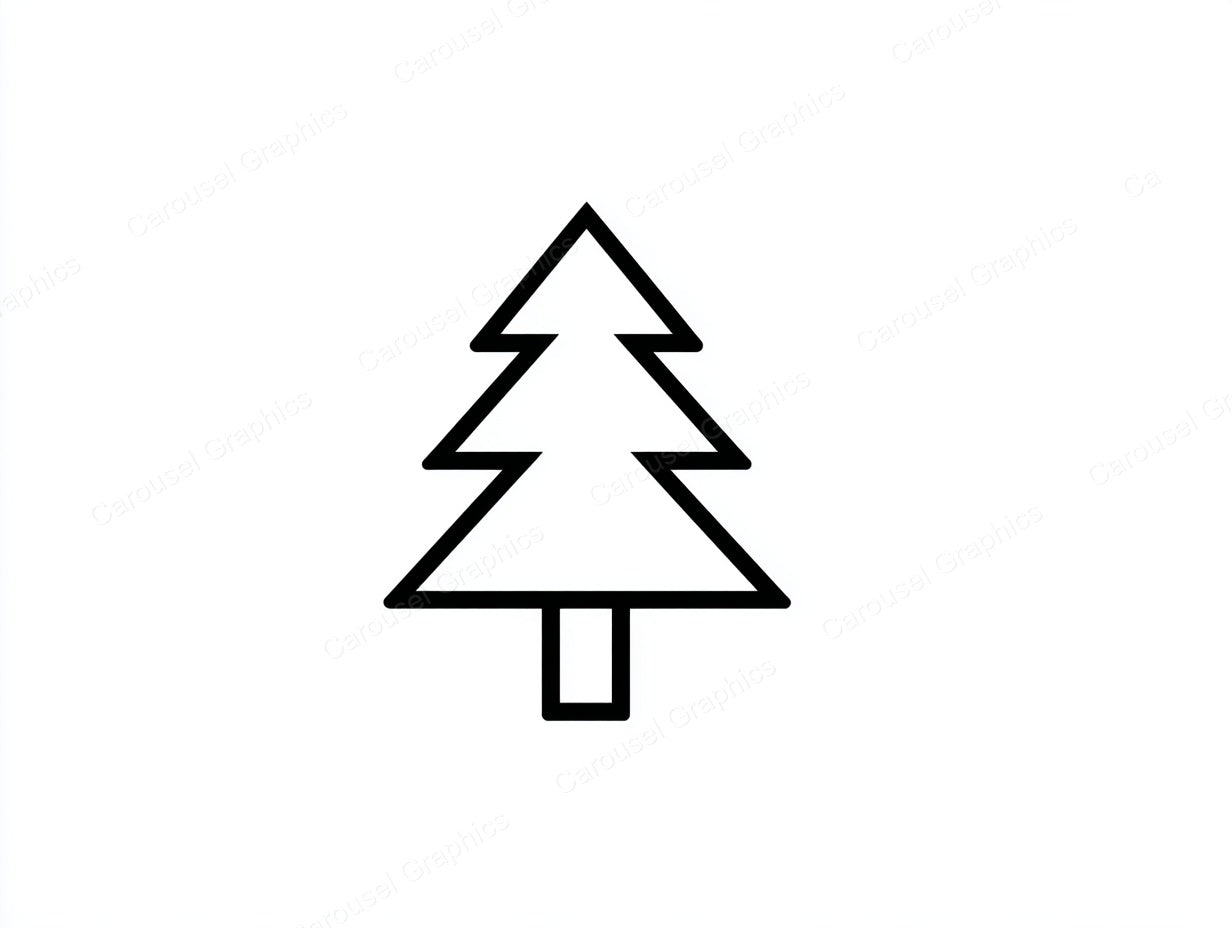 Christmas Tree Vector Graphic preview